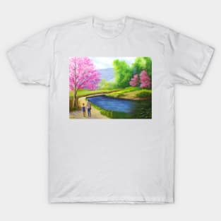 Strolling by the Stream T-Shirt